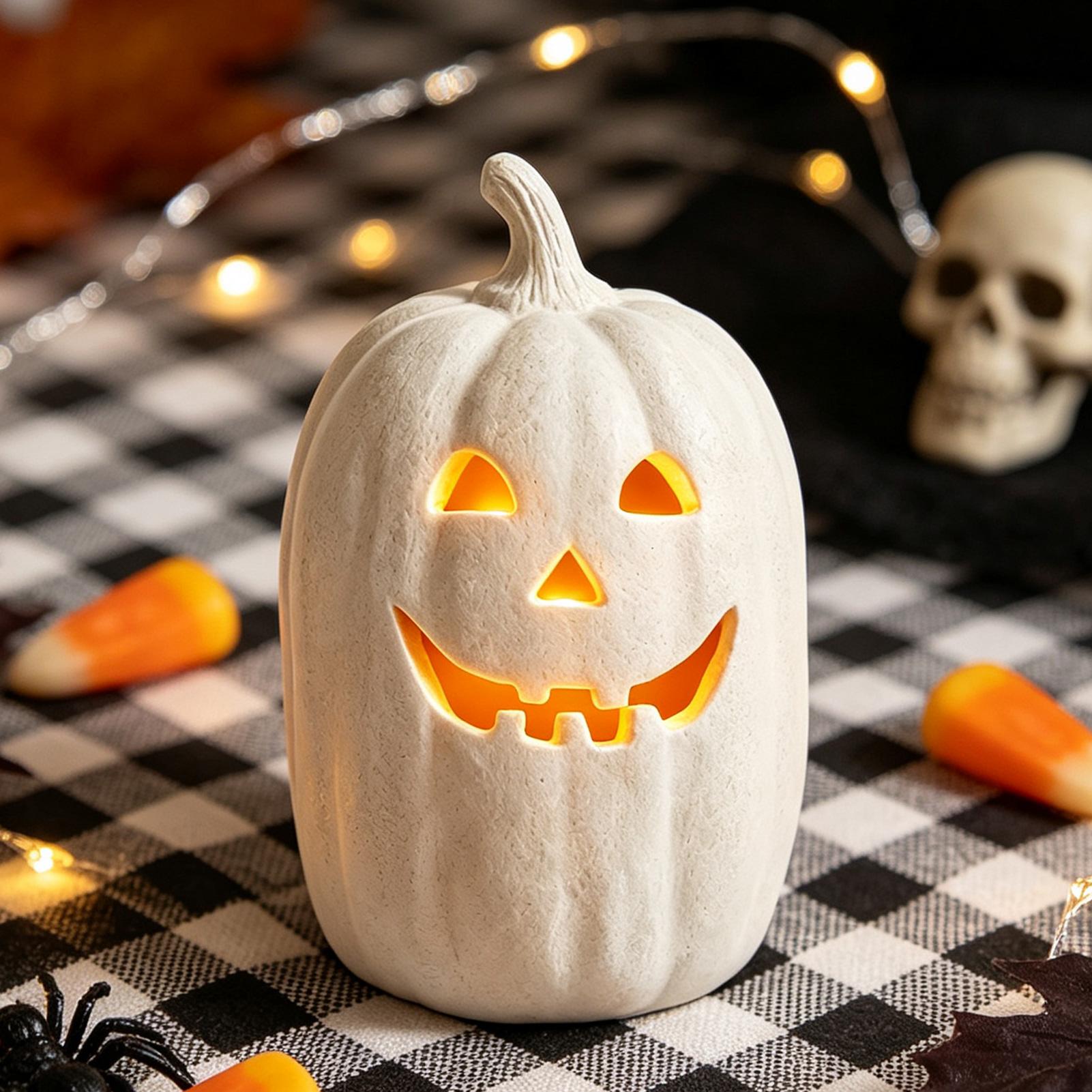 Home Decor Resin - Decorazioni Artigianali di Halloween, Zucca in