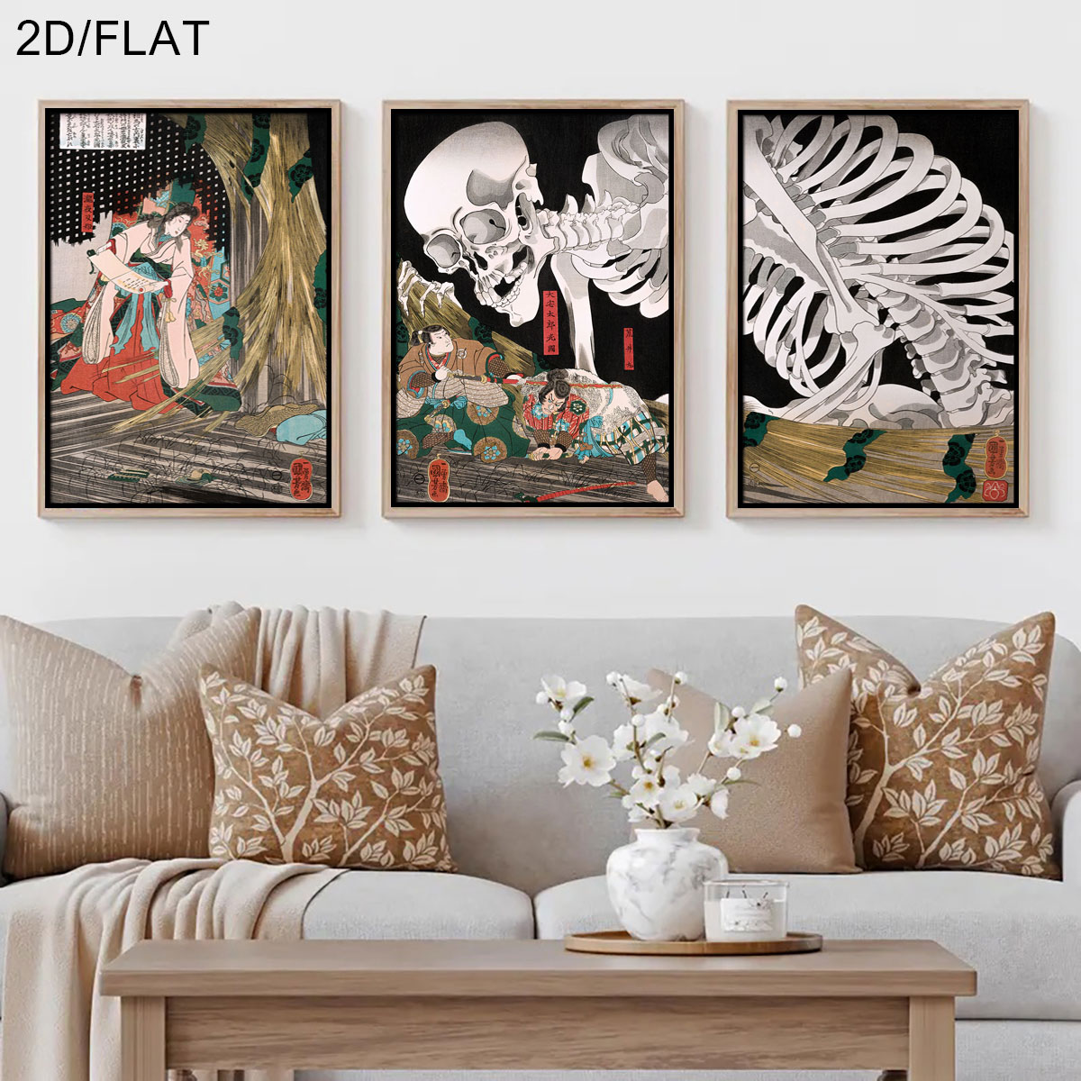 Home Decor Design Interior - 3 pezzi di quadri su tela