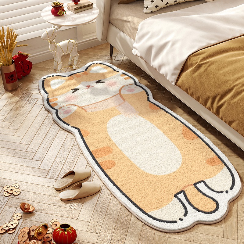 Home Decor Online Free - Tappeto a Forma di Gatto, Morbido