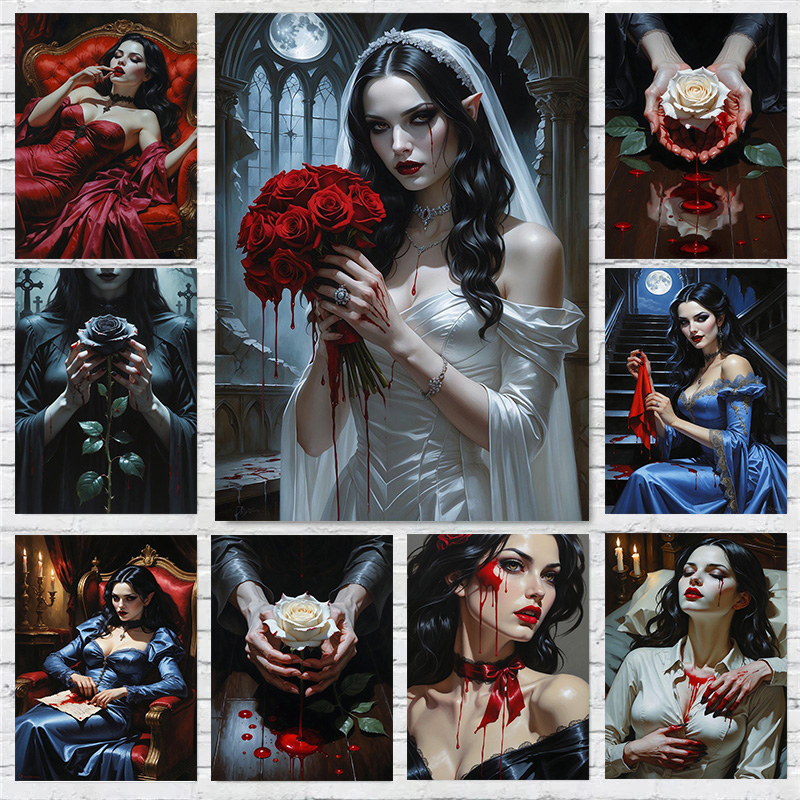Home Decor Gothic - Poster Stampa su Tela Horror Gotico