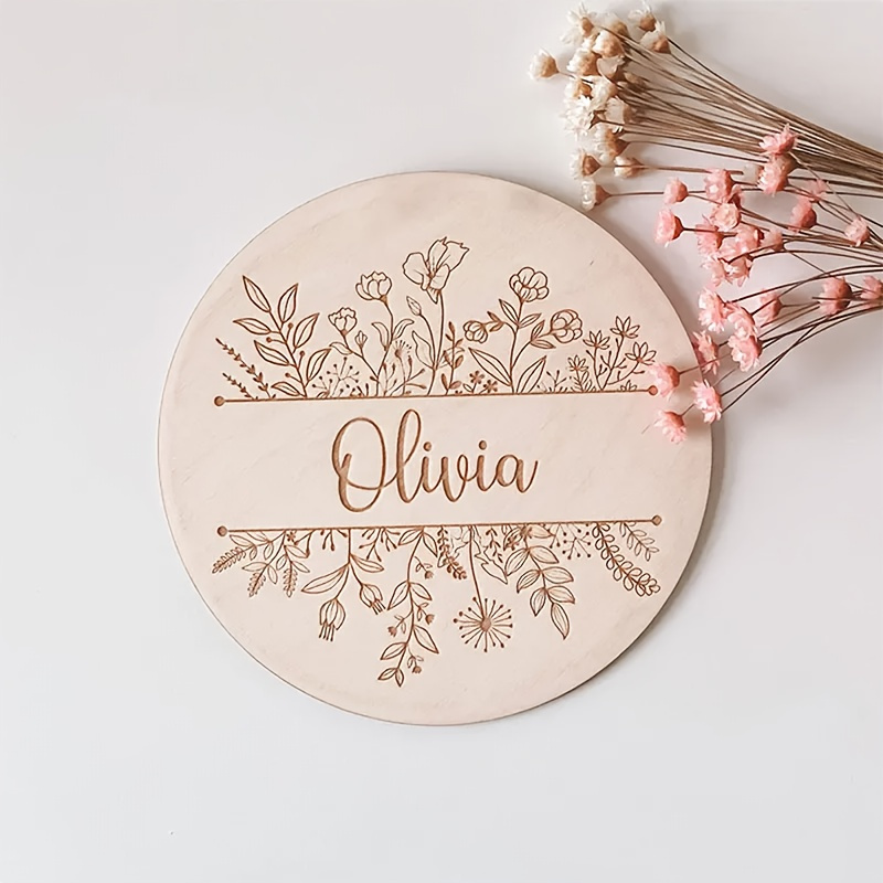 Home Decor For Birthday - Targa Personalizzata con Nome Inciso a