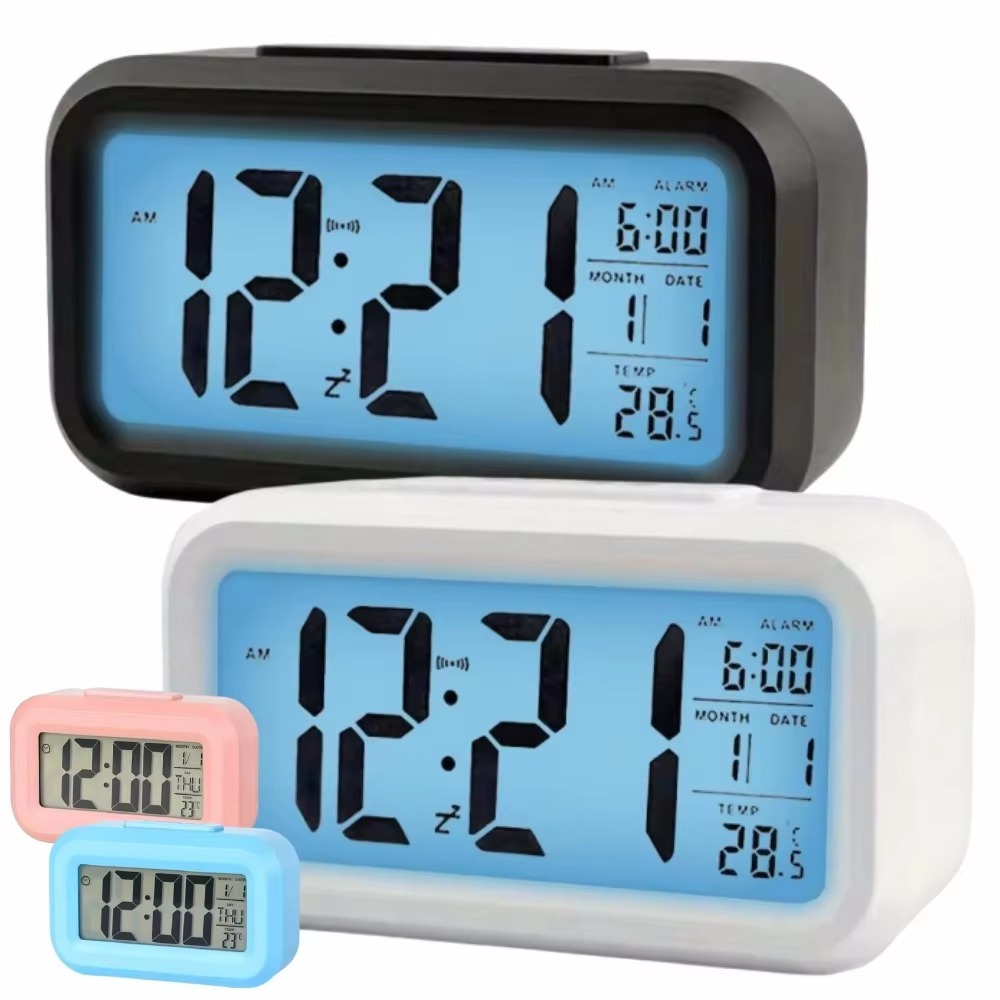Vintage Alarm Clock - Display LCD Sveglia digitale Calendario luminoso