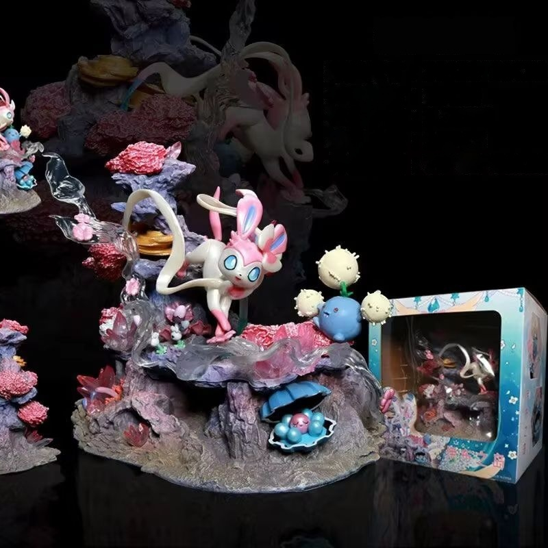 Home Decor Resin - Statuetta GK Sylveon Shroomish Clamperl Fairy