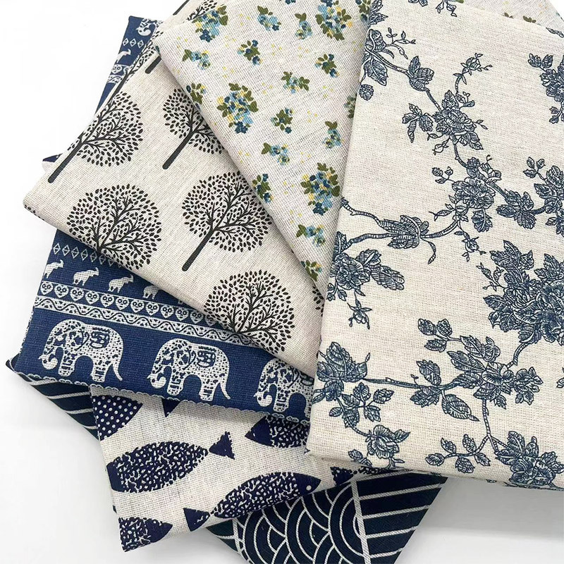 Home Decor Inspo - Tessuto in Misto Cotone e Lino