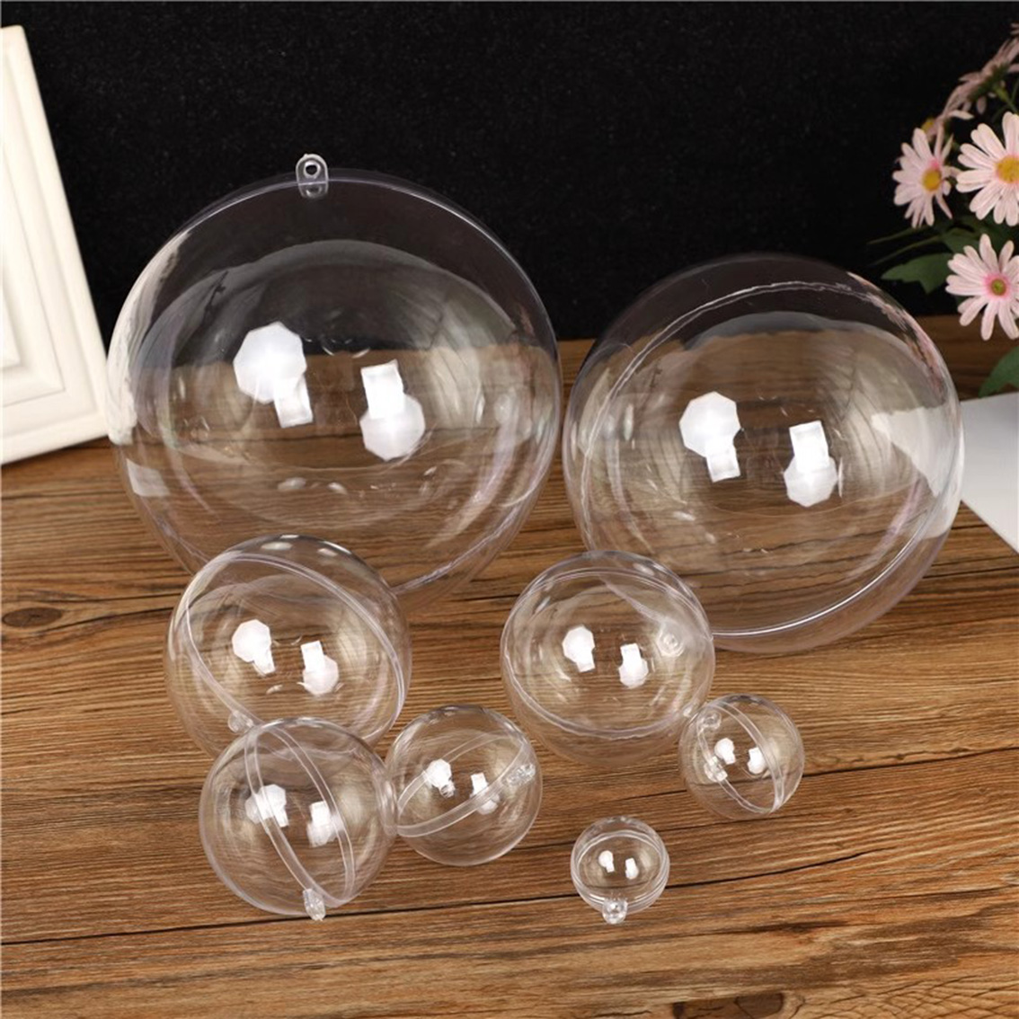 Home Decor Xmas Gifts - 1-20 CM Sfere Trasparenti Cave FAI
