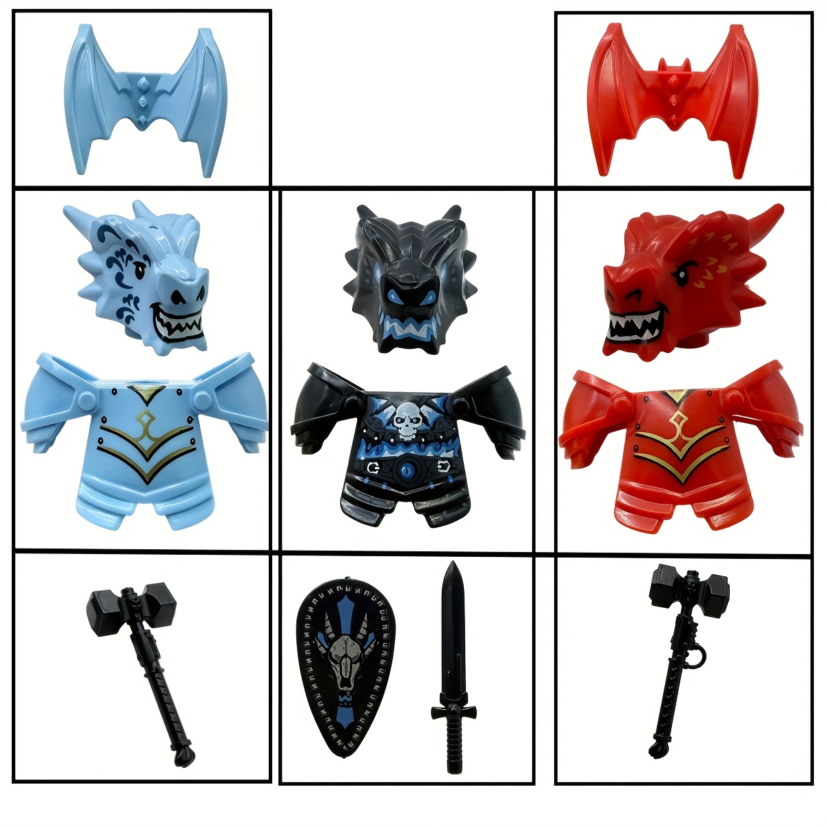 Home Decor Medieval - Dragon Knight Set completo Drago non