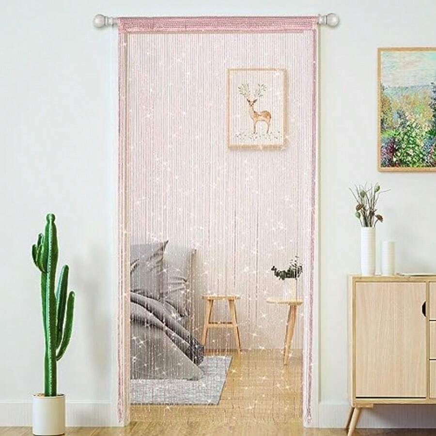 String Curtain Light - Tenda a fili con perline glitterate