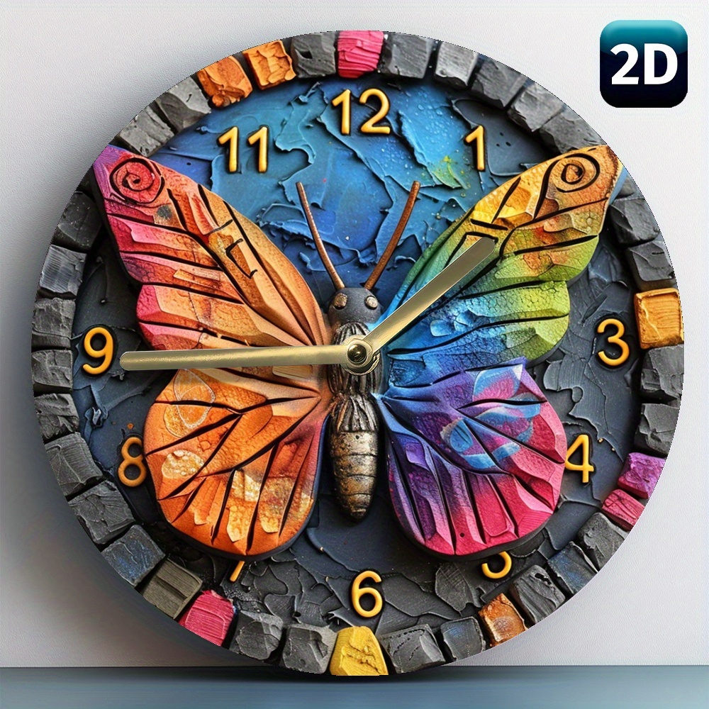Wall Clock Silent - 1 pezzo di orologio da parete