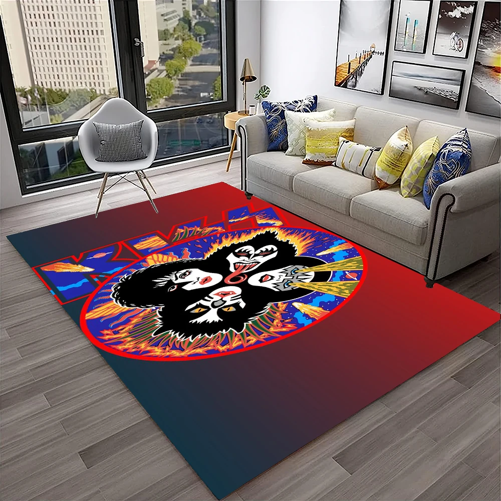 Home Decor Online Free - Tappeto retrò KISS Rock Band per