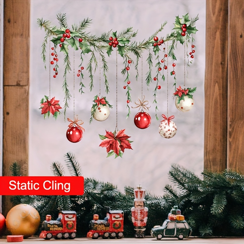 Home Decor Xmas Gifts - Adesivo per finestre di Natale Decorazione