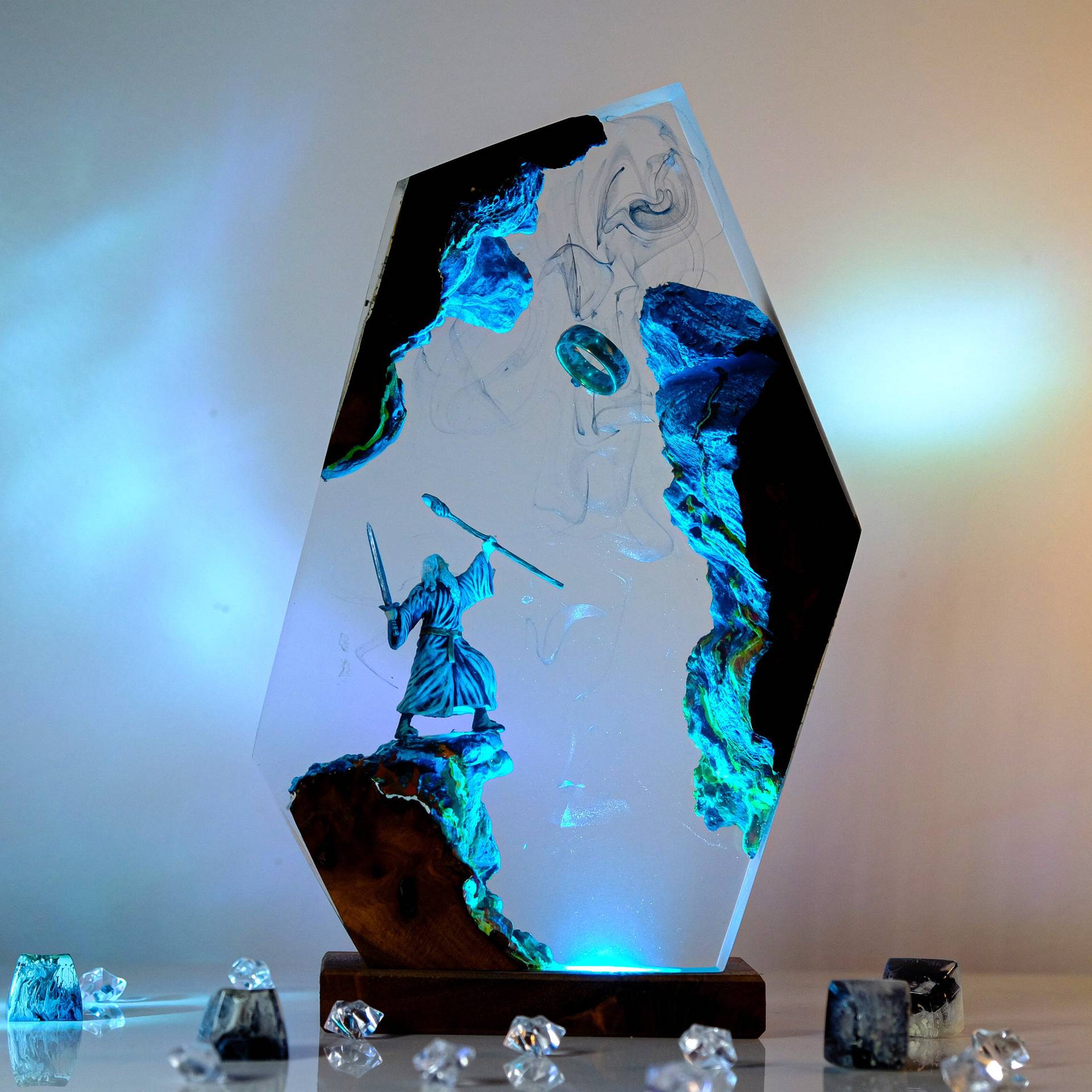 Home Decor For Birthday - Lampada da Tavolo in Resina con