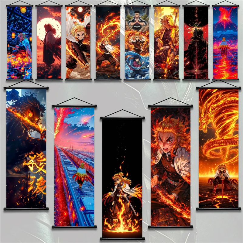 Home Decor On Wall - Demon Slayer Kyojuro Rengoku Stampa HD
