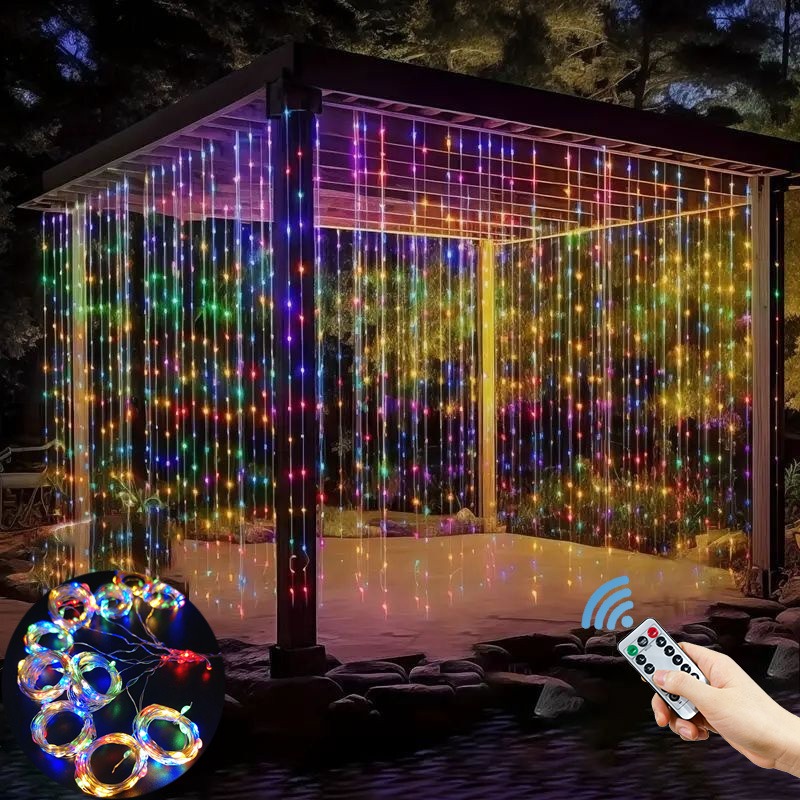 String Curtain Light - Luci a tenda LED 3/4/6m, Ghirlanda