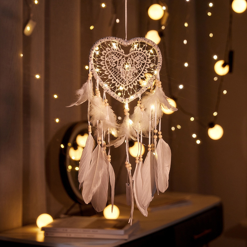 Boho Wind Chimes - Acchiappasogni Bohemien di San Valentino, Artigianale,