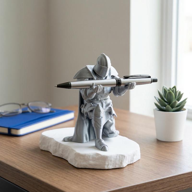 Home Decor Medieval - Portapenne Cavaliere: Organizzatore da Scrivania Unico
