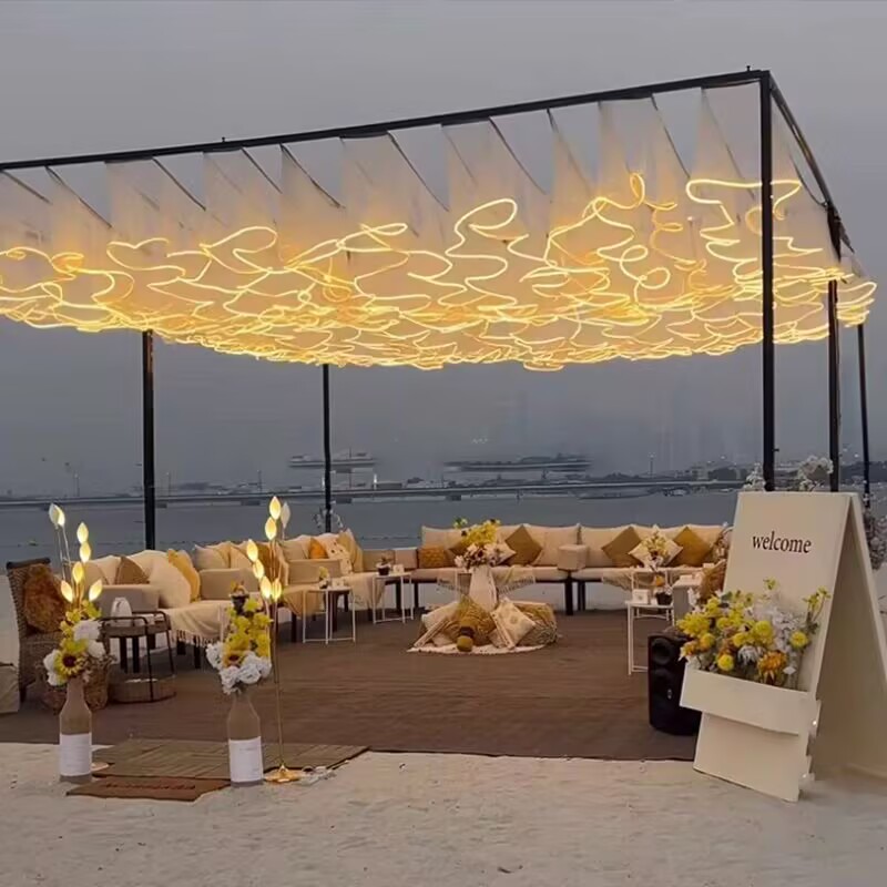 String Curtain Light - Decorazione per Soffitto Matrimoniale, Tenda in