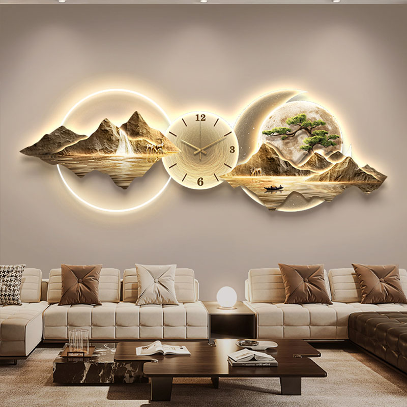 Wall Clock Silent - Orologi da Parete per Soggiorno, Arte