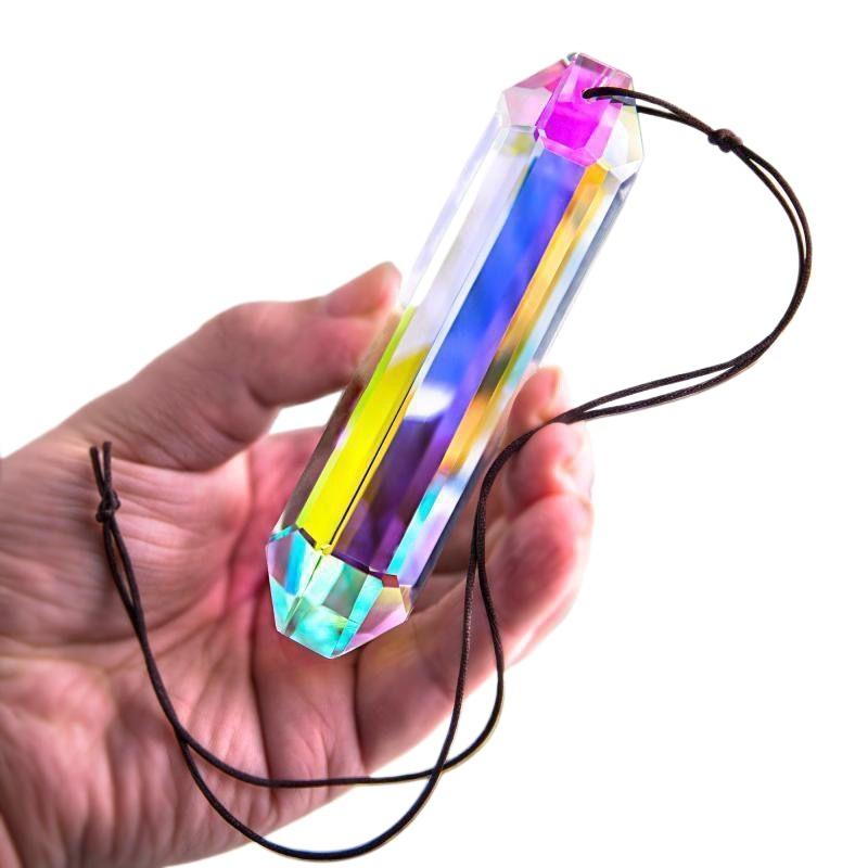 Crystal Sun Catcher - Lampada a Sospensione con Prisma di
