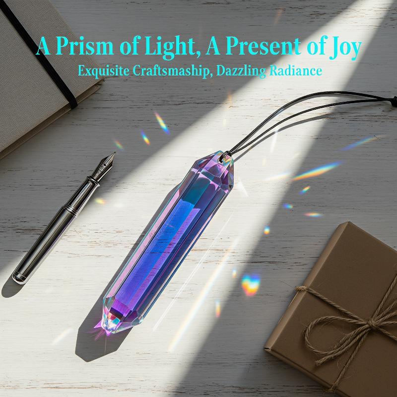 Crystal Sun Catcher - Prisma di Cristallo Artificiale Colorato Appeso,