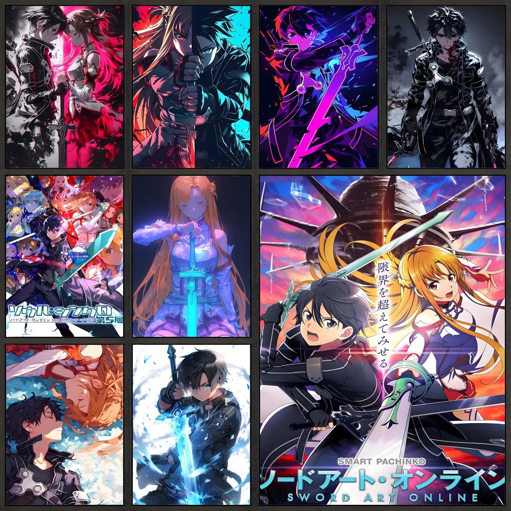Home Decor Online Free - Poster Adesivo da Parete Anime Sword