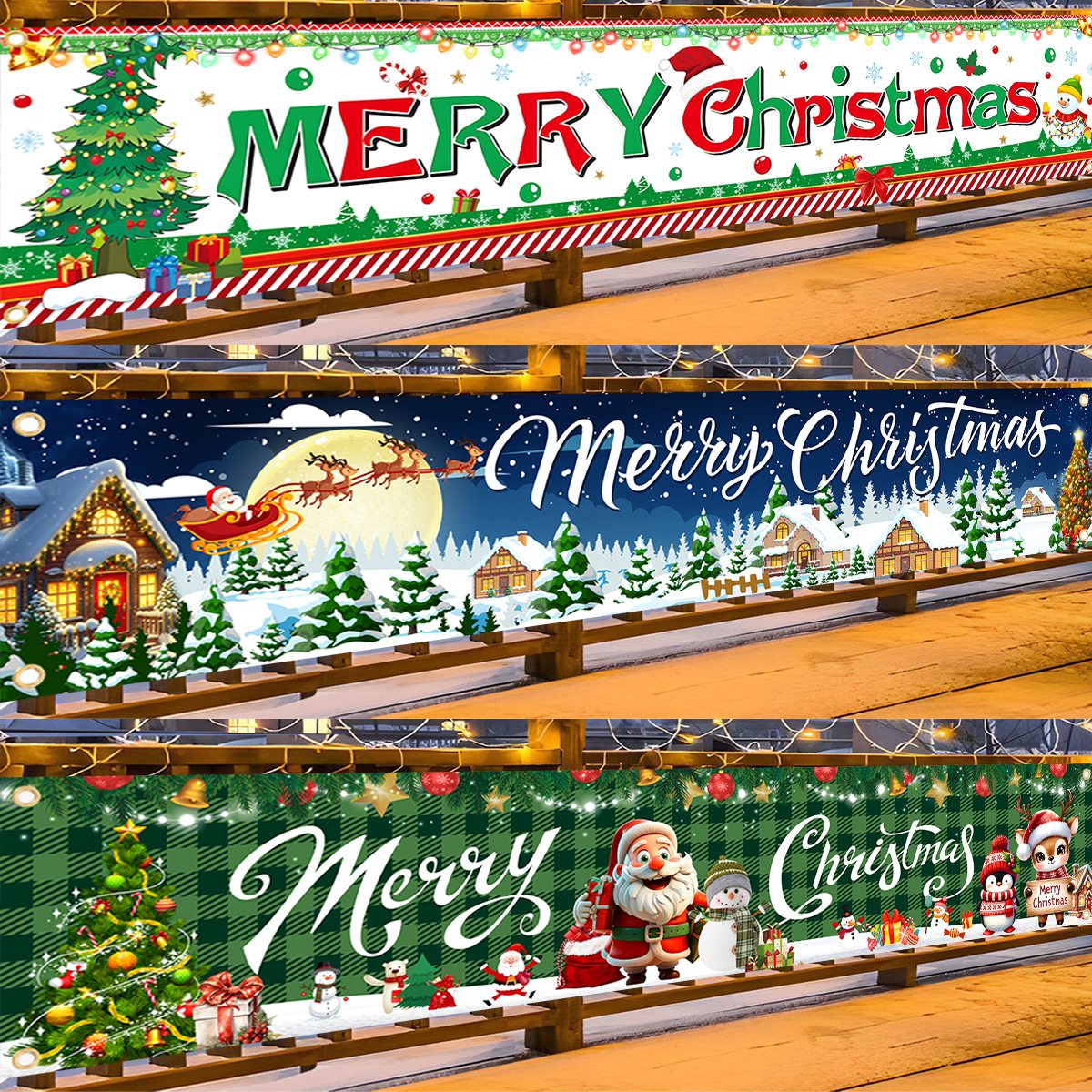 Home Decor Xmas Gifts - Banner per albero di Natale Decorazioni
