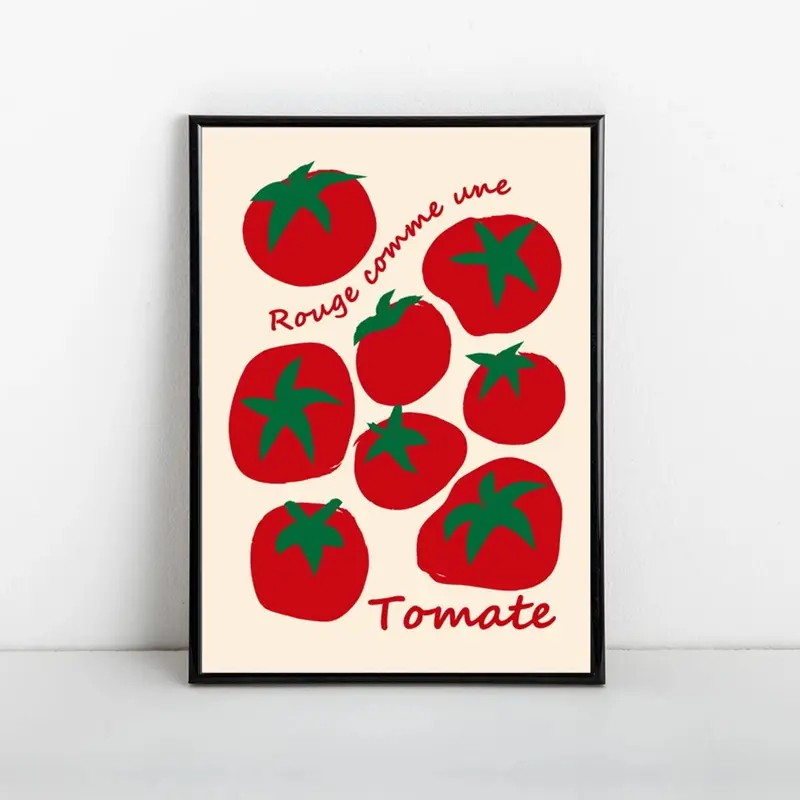 Moderno colorato pomodori ross - Home Decor On Wall recensione e prezzo