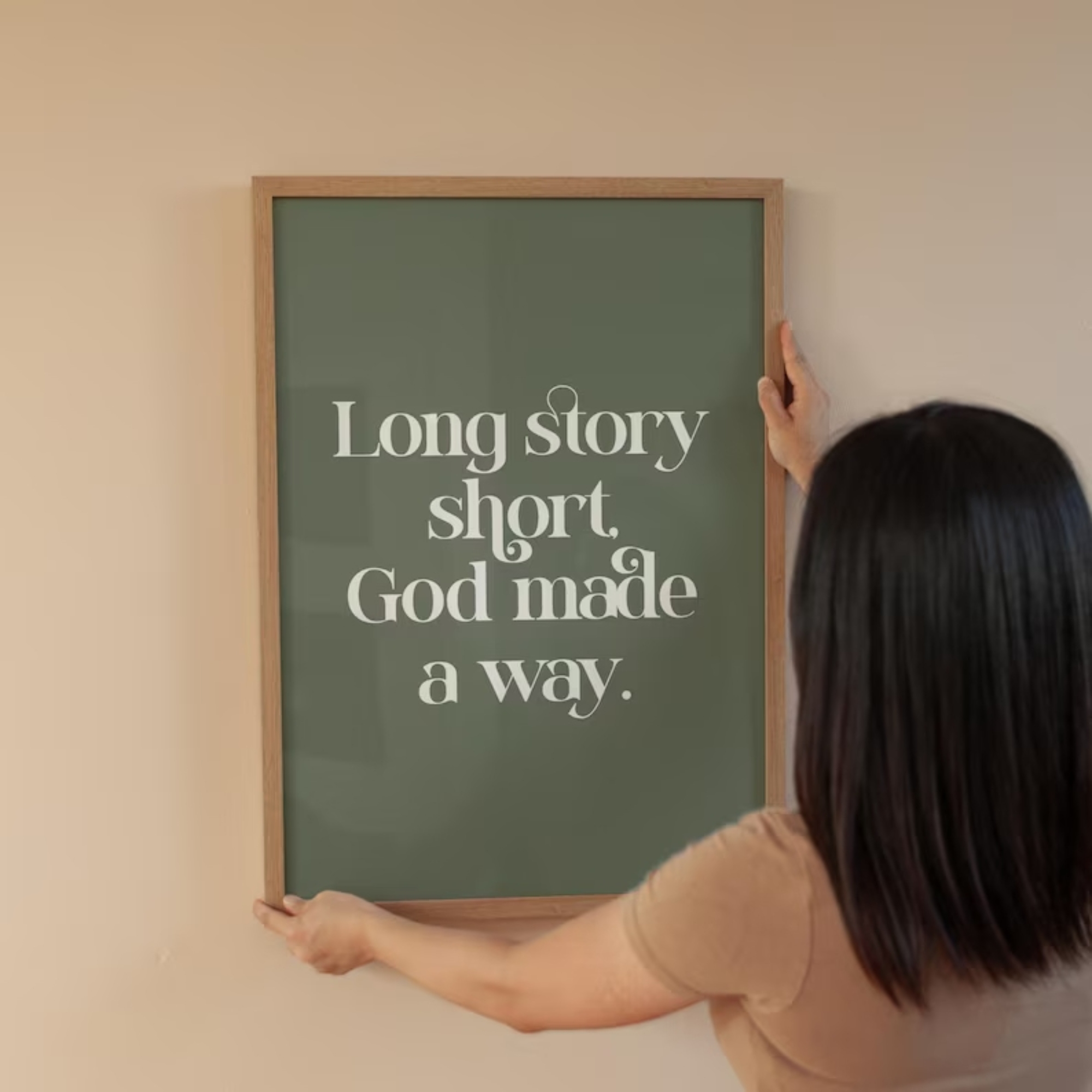 Long Story Short God Made A Wa - Home Decor On Wall recensione e prezzo