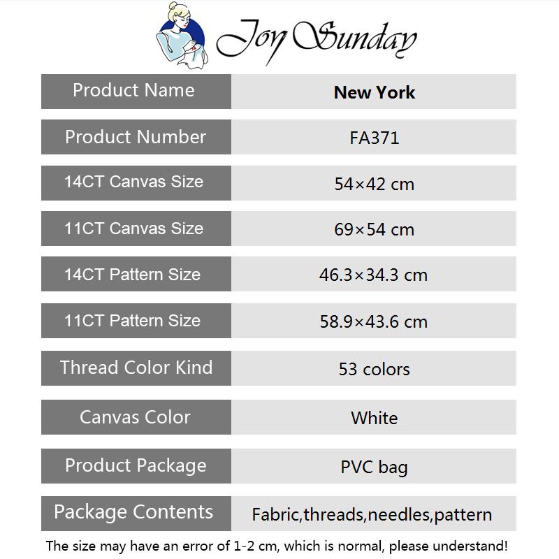 Joy Sunday Kit punto croce 11/ - Home Decor New York recensione e prezzo