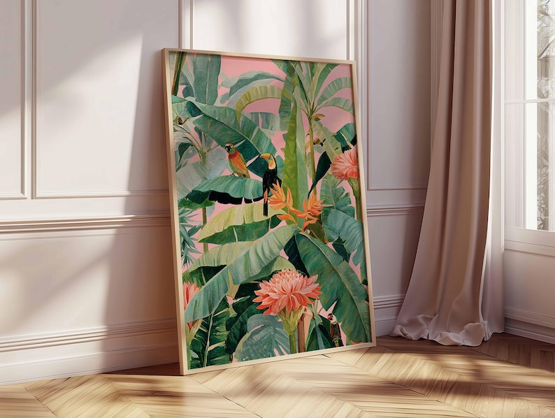 1 poster in tela tropicale ret - Home Decor Design Interior recensione e prezzo