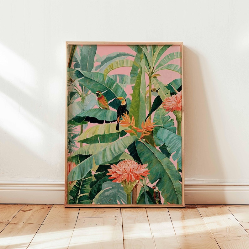 1 poster in tela tropicale ret - Home Decor Design Interior recensione e prezzo