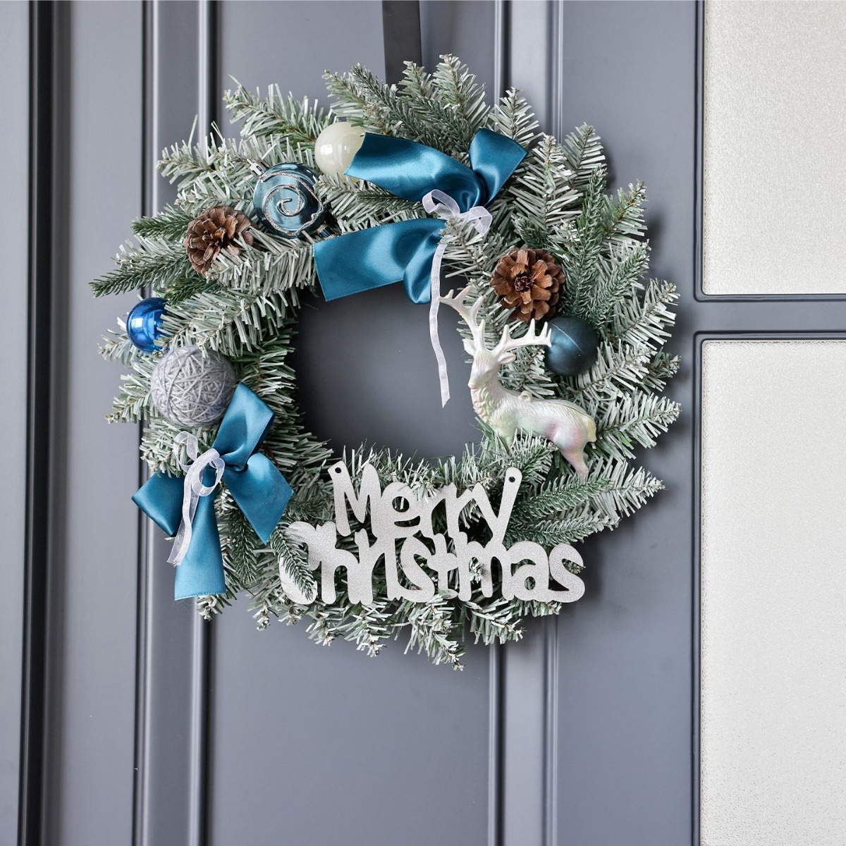 Ghirlanda Natalizia Bianca e B - Home Decor Xmas Gifts recensione e prezzo