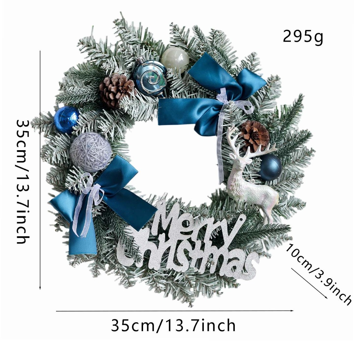 Ghirlanda Natalizia Bianca e B - Home Decor Xmas Gifts recensione e prezzo