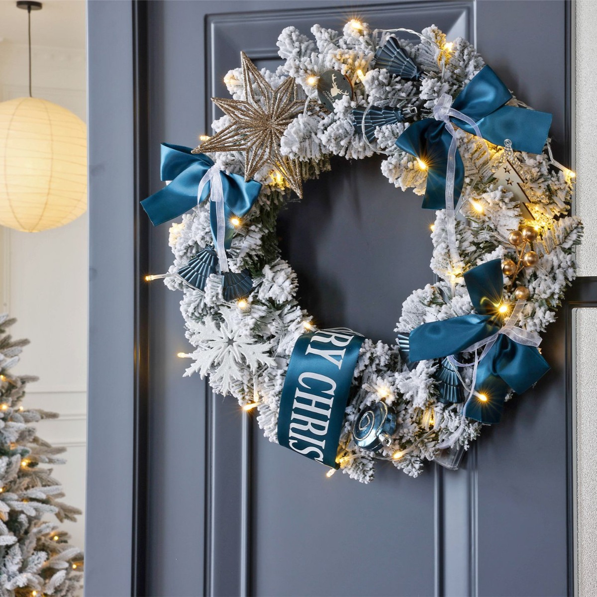 Ghirlanda Natalizia Bianca e B - Home Decor Xmas Gifts recensione e prezzo