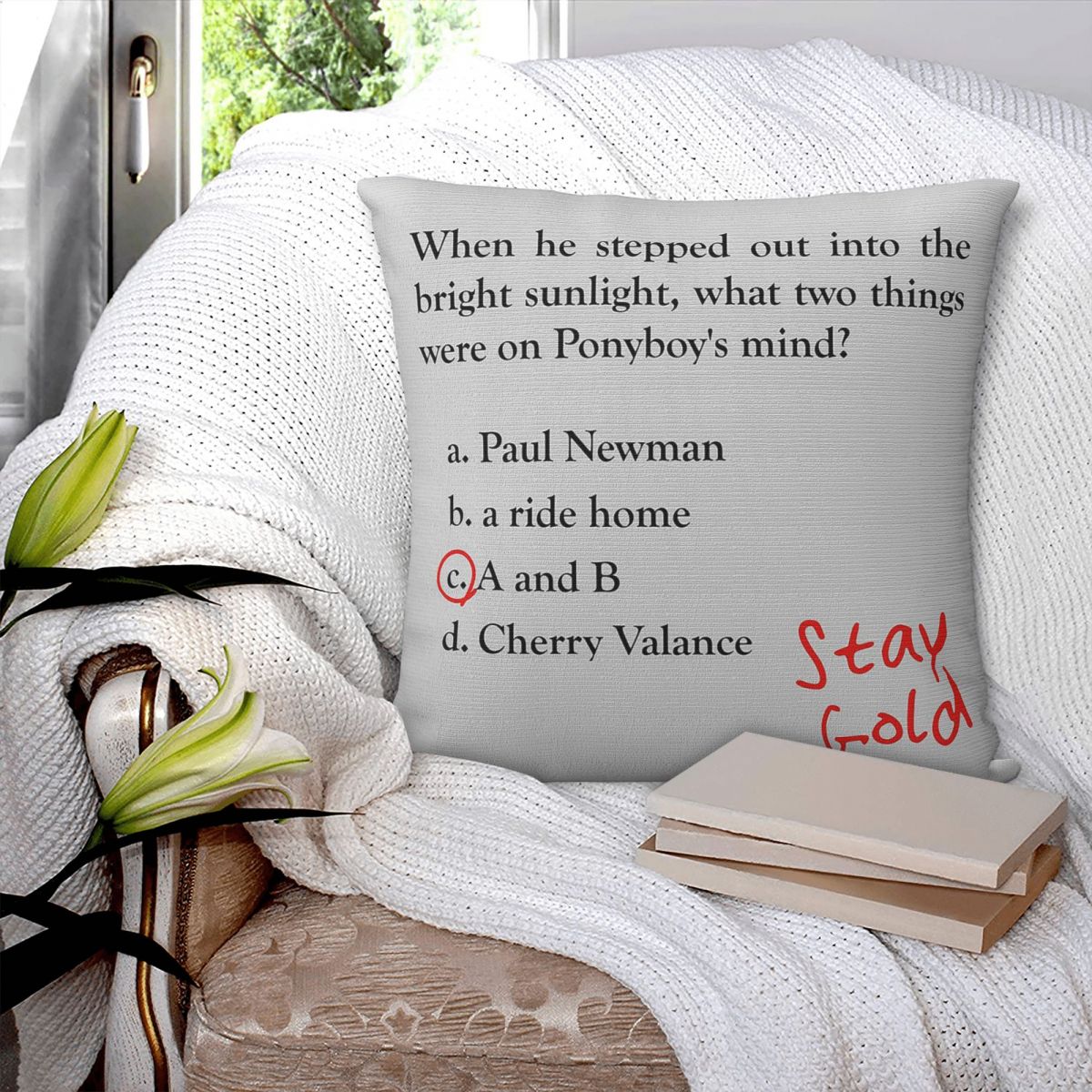 Outsiders Ponyboy Quiz Questio - Home Decor Quiz Free recensione e prezzo