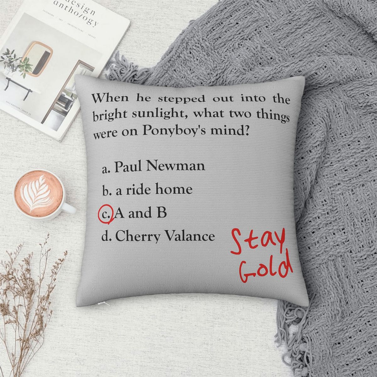 Outsiders Ponyboy Quiz Questio - Home Decor Quiz Free recensione e prezzo