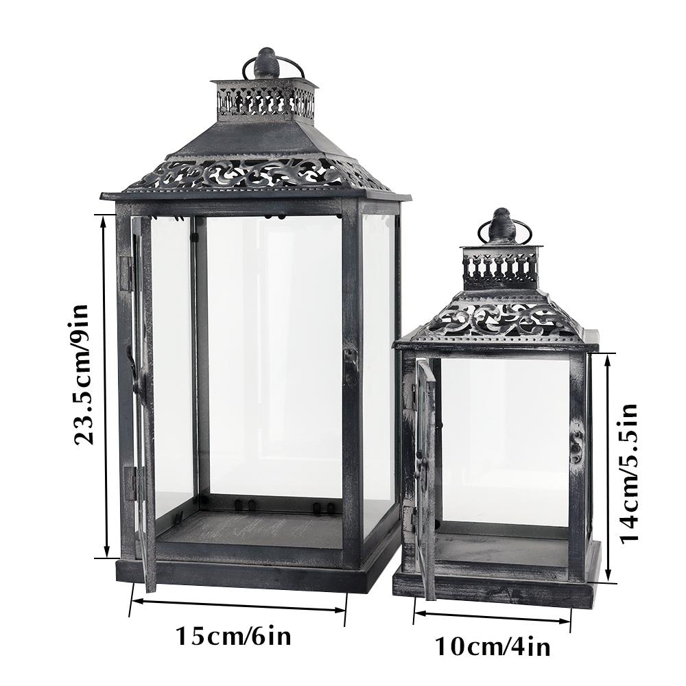 Set di Due Lanterne Portacande - Home Decor Vintage recensione e prezzo