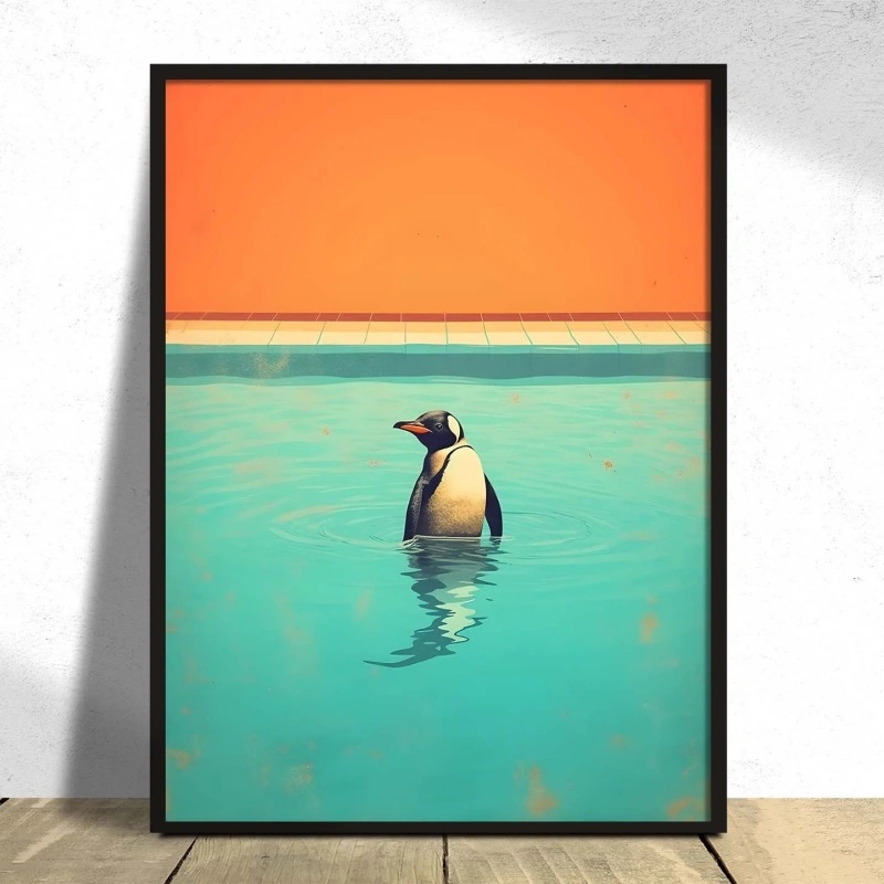 Stampa Pop Art con Pinguino, A - Home Decor Design Ideas recensione e prezzo
