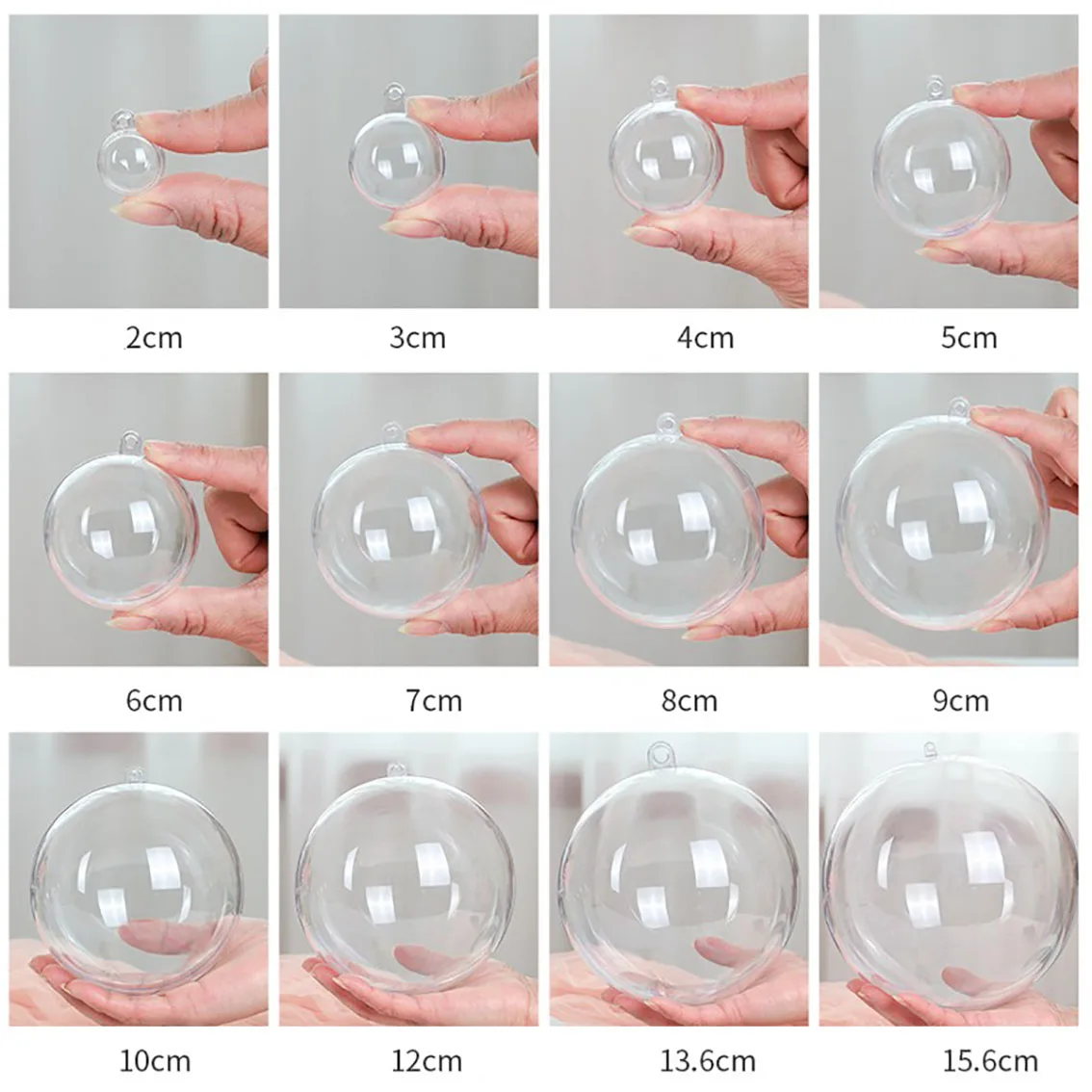 1-20 CM Sfere Trasparenti Cave - Home Decor Xmas Gifts recensione e prezzo