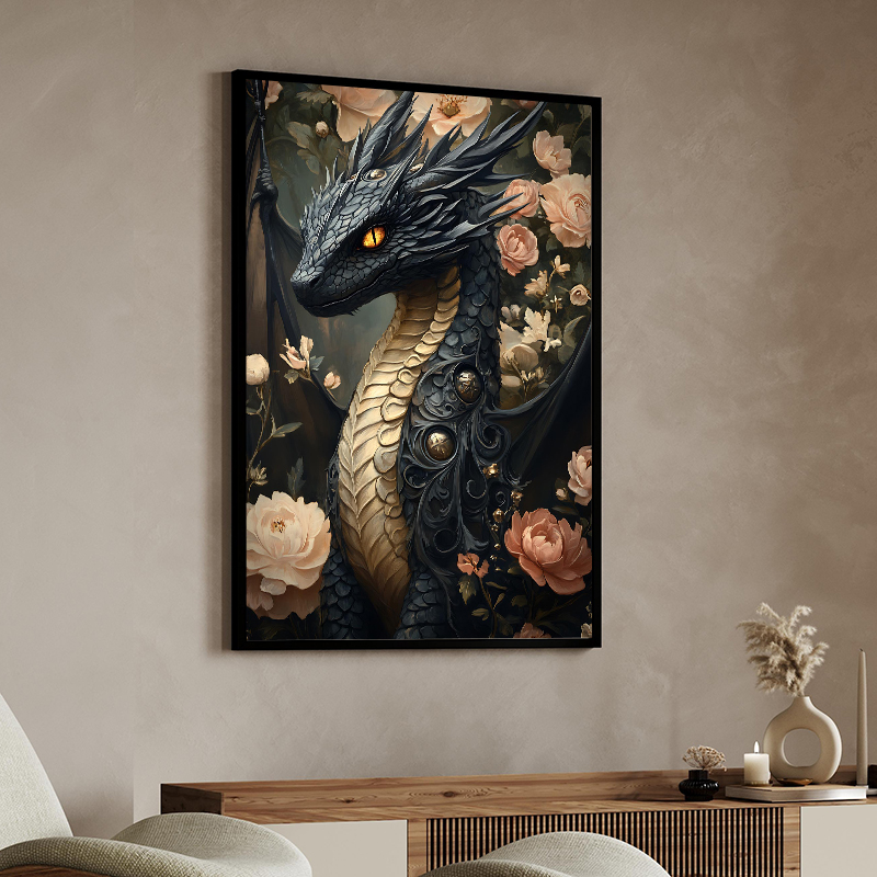 Dipinto su Tela Drago Fantasti - Home Decor Gothic recensione e prezzo