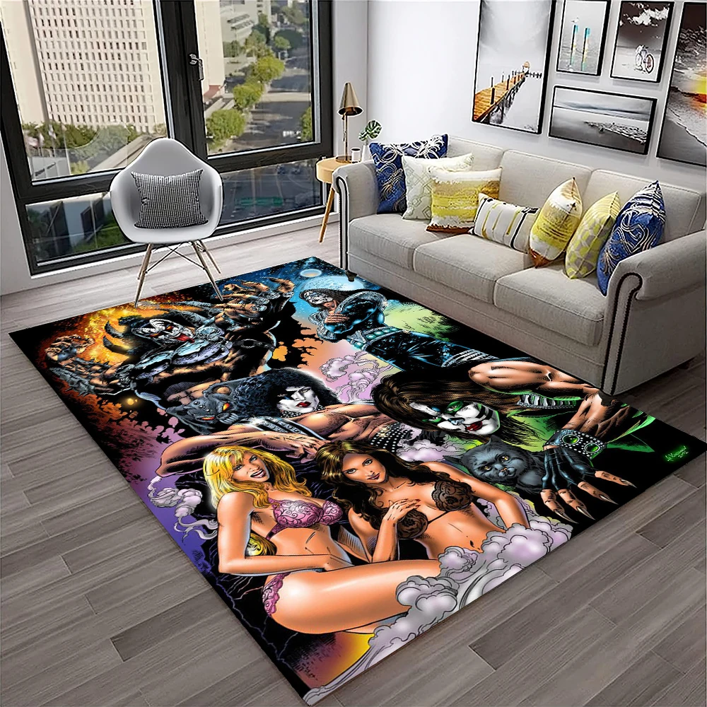 Tappeto retrò KISS Rock Band p - Home Decor Online Free recensione e prezzo
