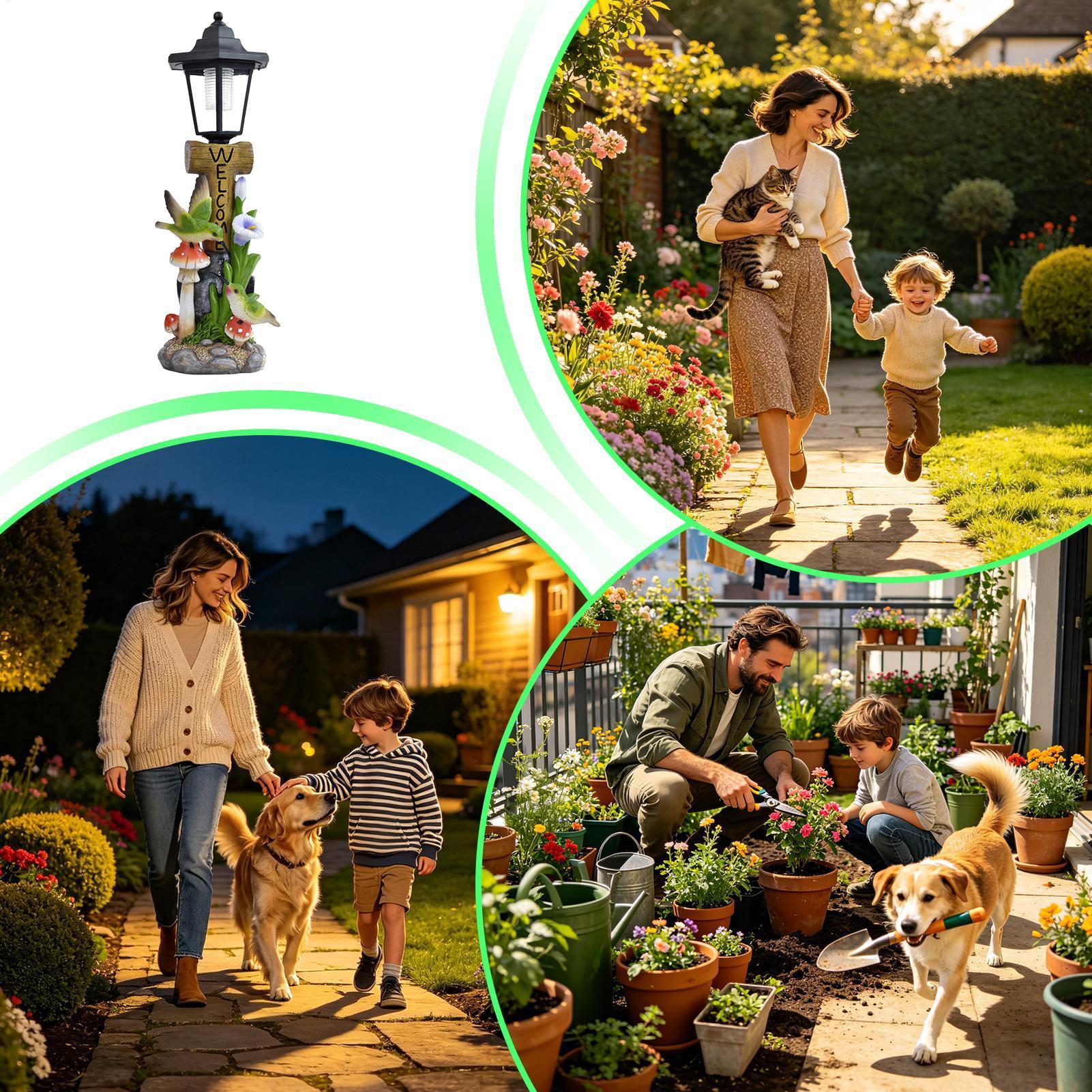 Luci solari da giardino, statu - Home Decor Resin recensione e prezzo
