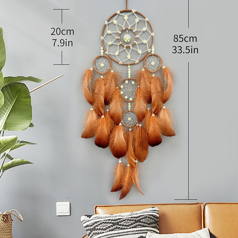 Boho Dream Catcher Piume intre - Boho Wind Chimes recensione e prezzo
