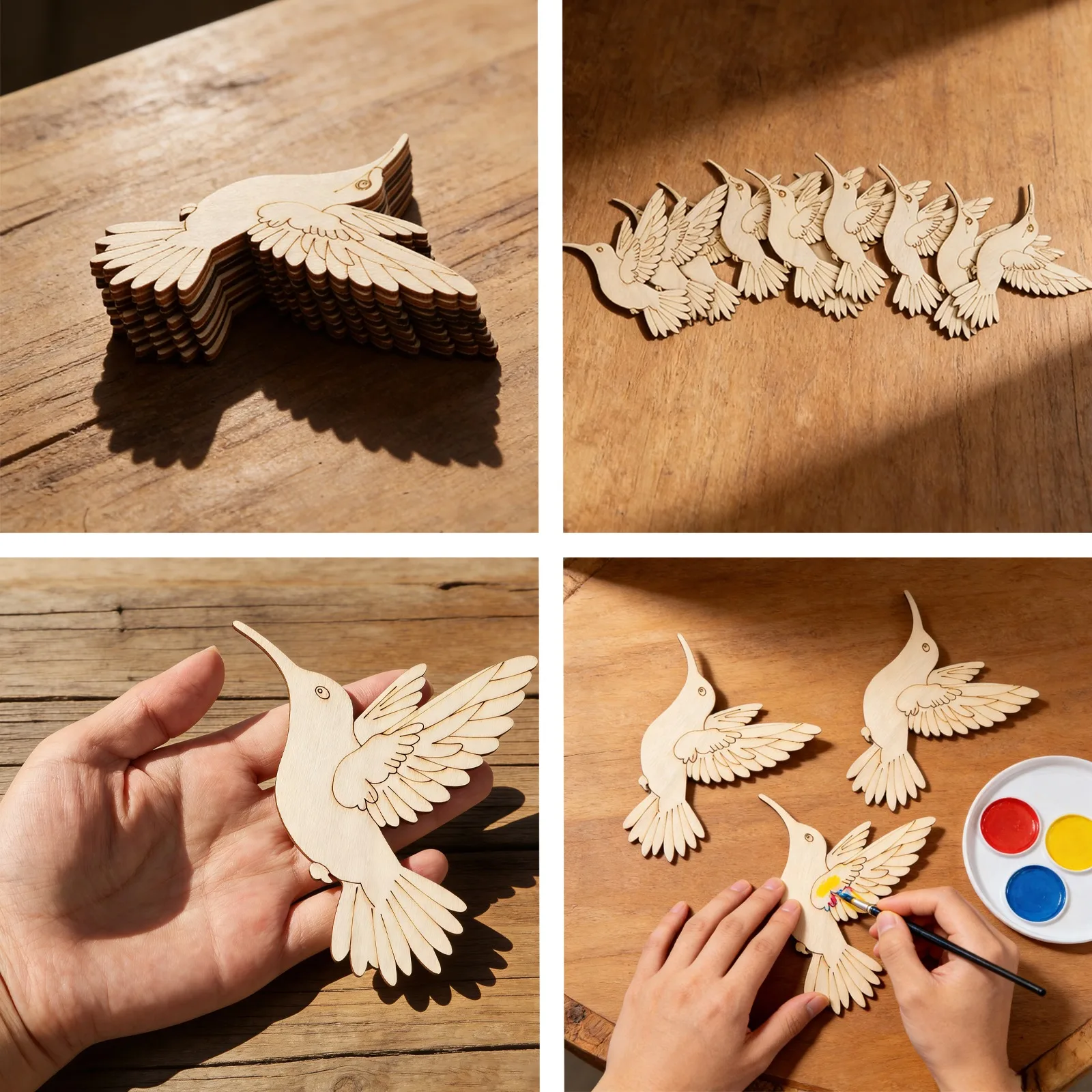 Set di 10 Animali in Legno Non - Home Decor Painting recensione e prezzo