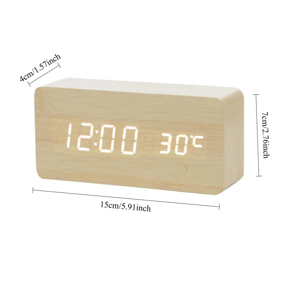 Sveglia Digitale LED in Legno  - Vintage Alarm Clock recensione e prezzo