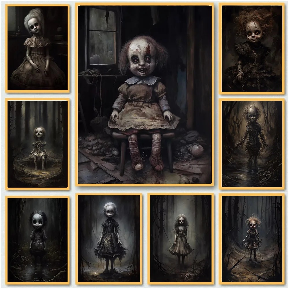 Poster artistici di bambole in - Home Decor Gothic recensione e prezzo