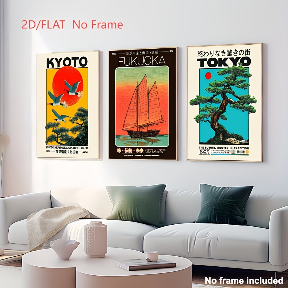 3 pezzi di stampe artistiche g - Home Decor Japanese recensione e prezzo
