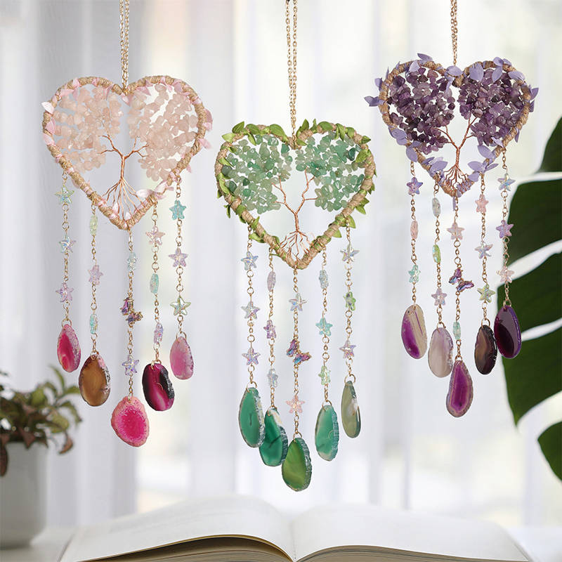Cristallo viola ametista quarz - Boho Wind Chimes recensione e prezzo