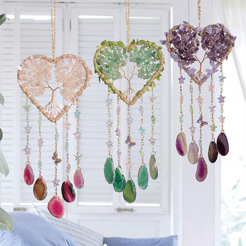 Cristallo viola ametista quarz - Boho Wind Chimes recensione e prezzo