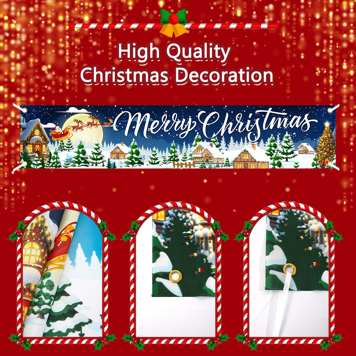 Banner per albero di Natale De - Home Decor Xmas Gifts recensione e prezzo