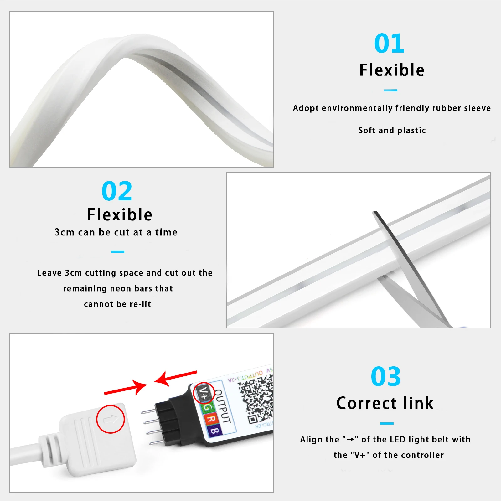 1-5m RGB LED Neon Strip Light  - Home Decor Inspo recensione e prezzo